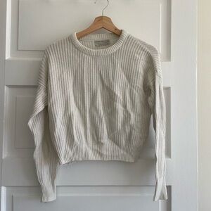 Cozy White Knit Sweater